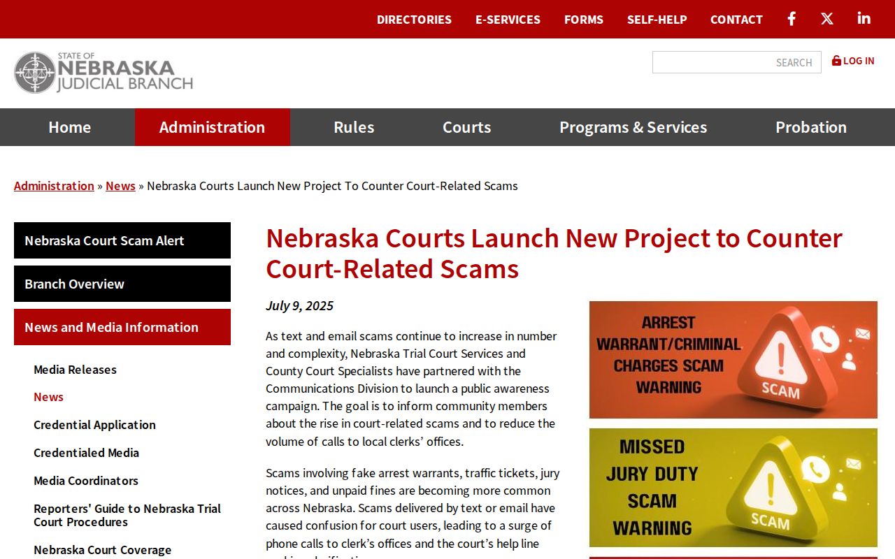 Valley County most wanted court scam awareness notice