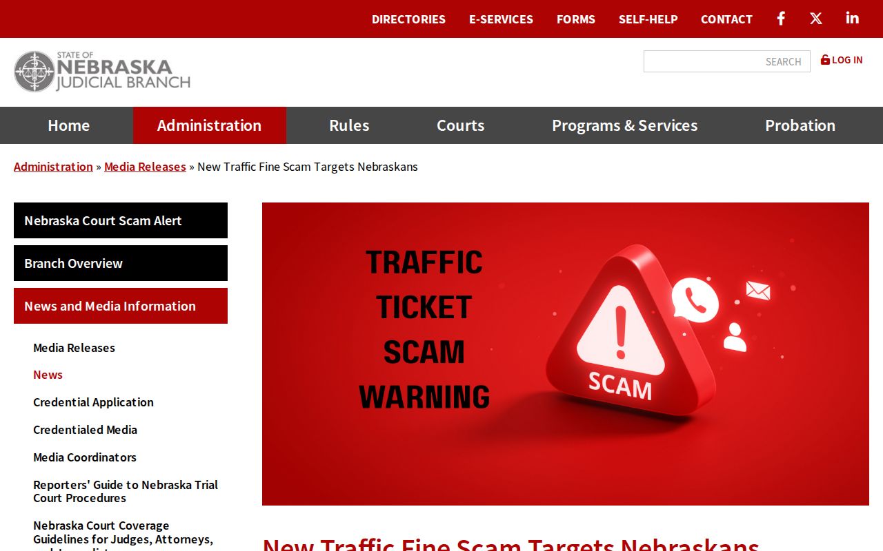 Valley County traffic warrant official safe-payment warning