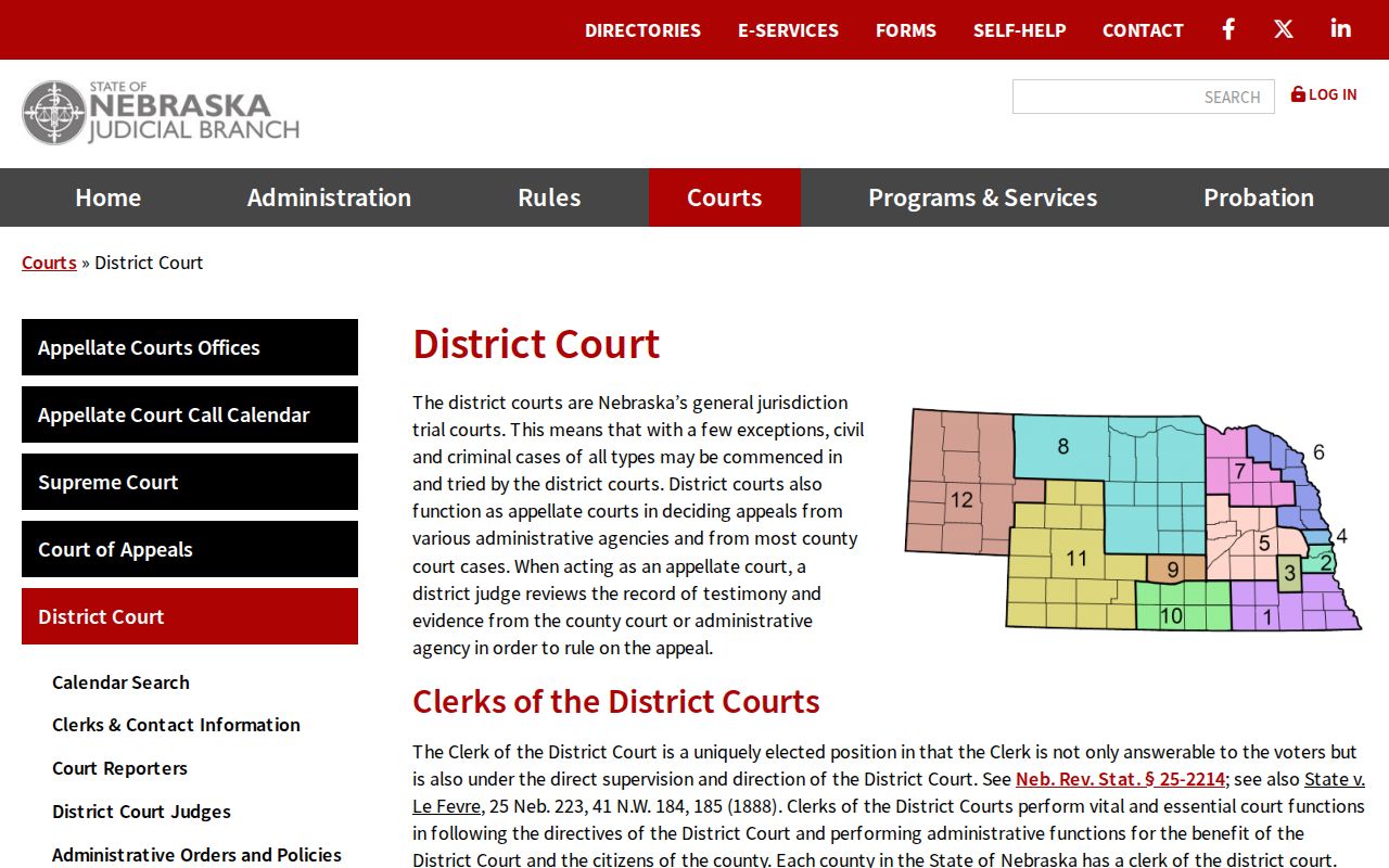 Valley County arrest warrants District Court hierarchy